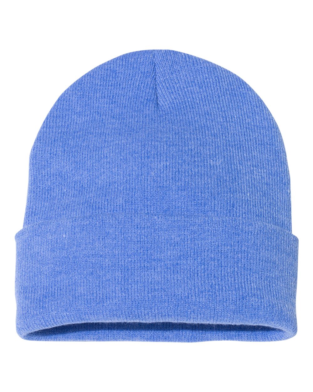Sportsman SP12 cuffed beanie – Heather Royal – front view – variant-heather-royal