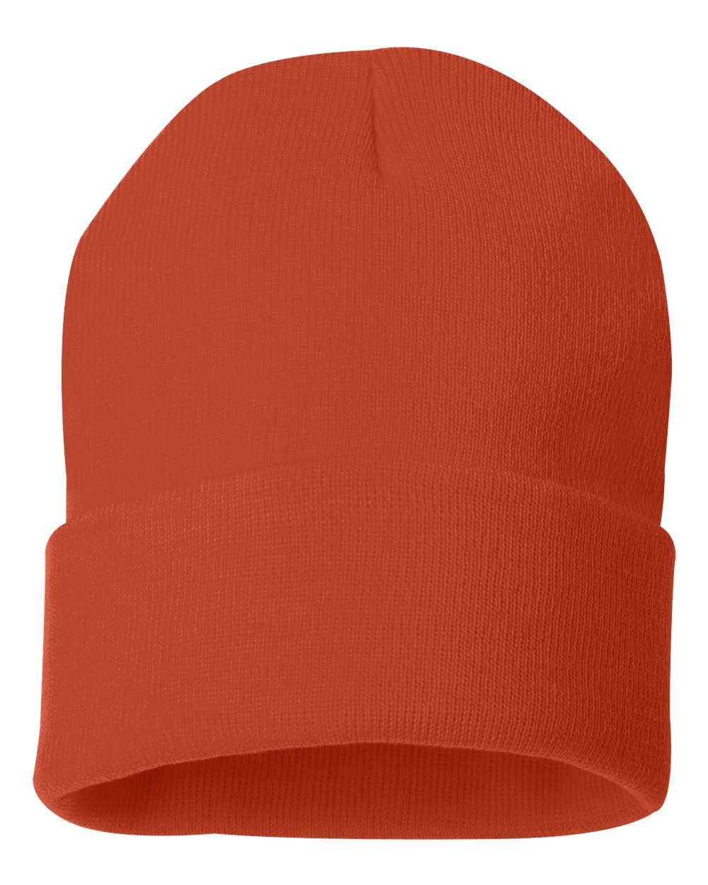 Sportsman SP12 cuffed beanie – Orange – front view – variant-orange