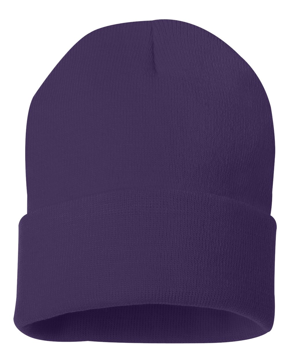 Sportsman SP12 cuffed beanie – Purple – front view – variant-purple