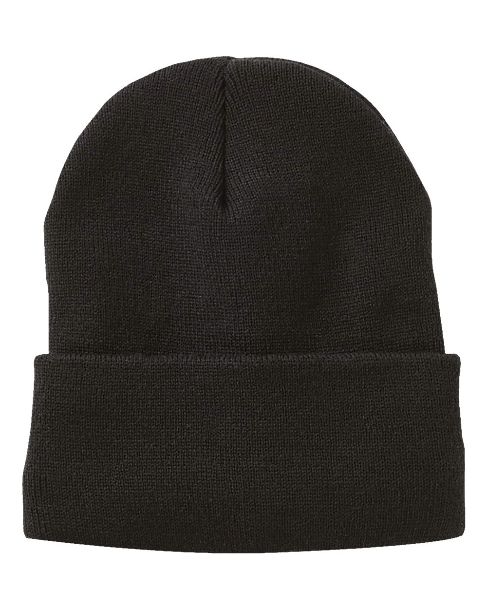 Sportsman SP12FL fleece-lined cuffed beanie – Black – front view – variant-black