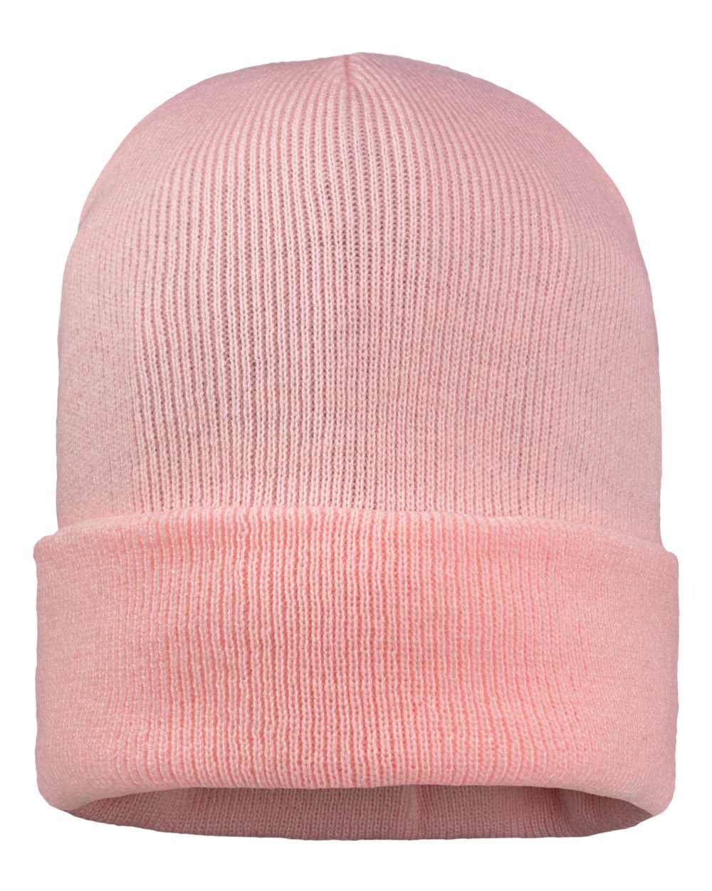 Sportsman SP12JL jersey-lined cuffed beanie – Pink – back view – variant-pink