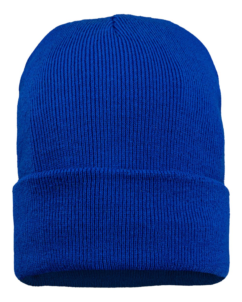 Sportsman SP12JL jersey-lined cuffed beanie – Royal – front view – variant-royal