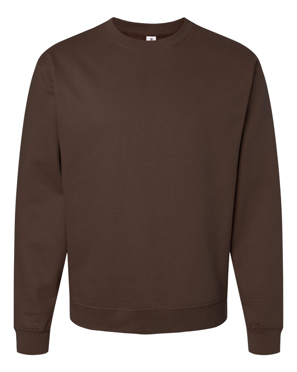 variant-brown front-view | Brown Independent Trading Co. SS3000 midweight crewneck sweatshirt, front view